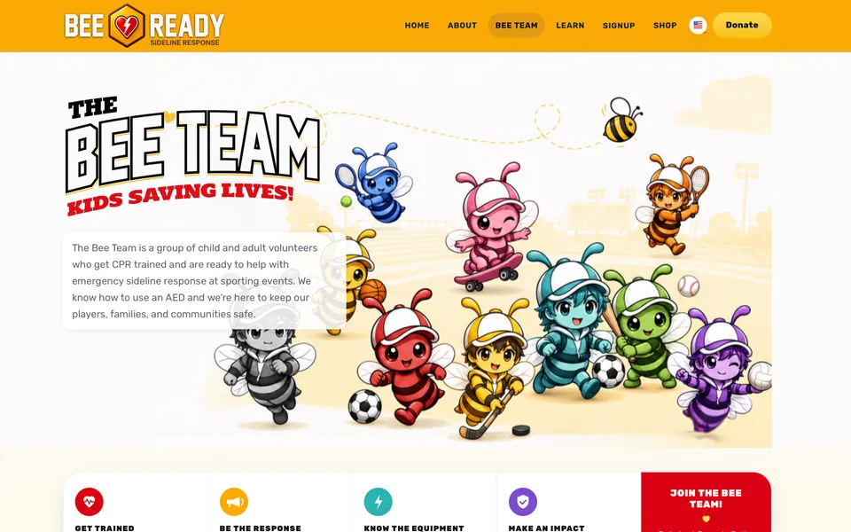 Bee Ready: Lifesaving skills, one game at a time.